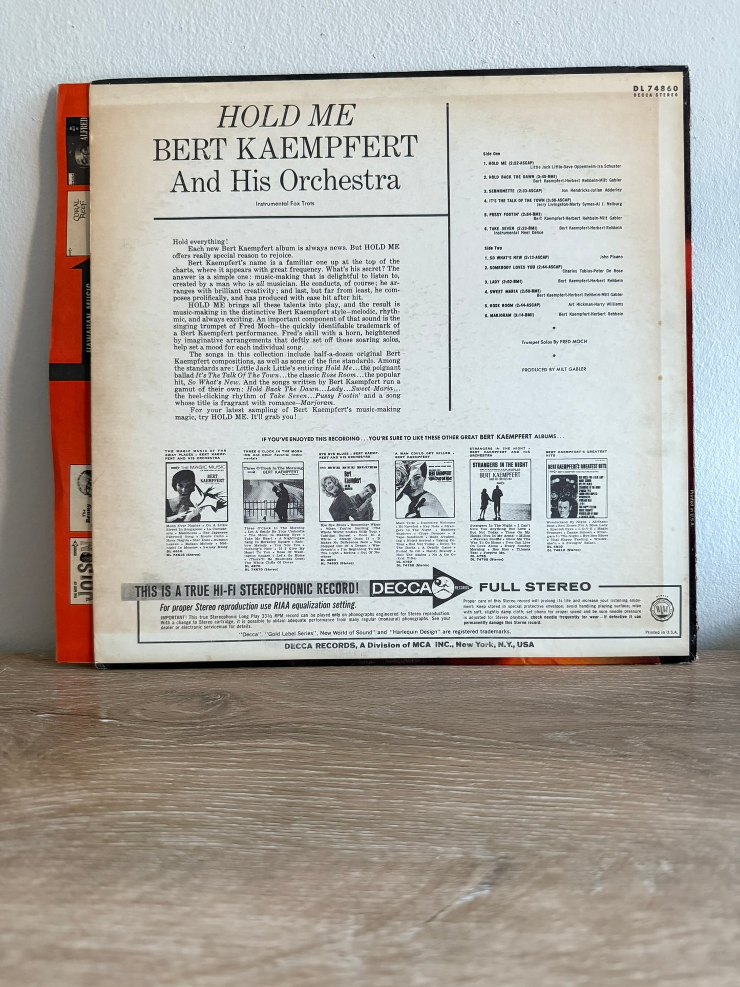 Bert Kaempfert & His Orchestra – Hold Me