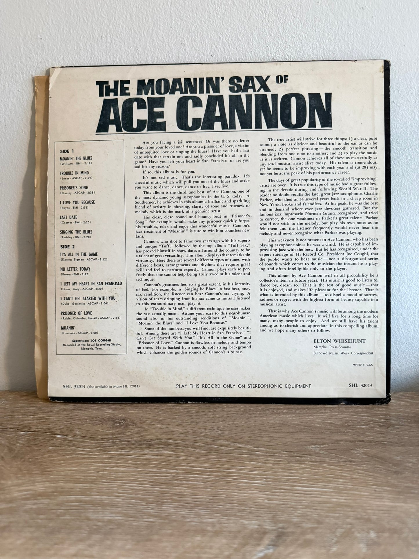 Ace Cannon – The Moanin' Sax Of Ace Cannon