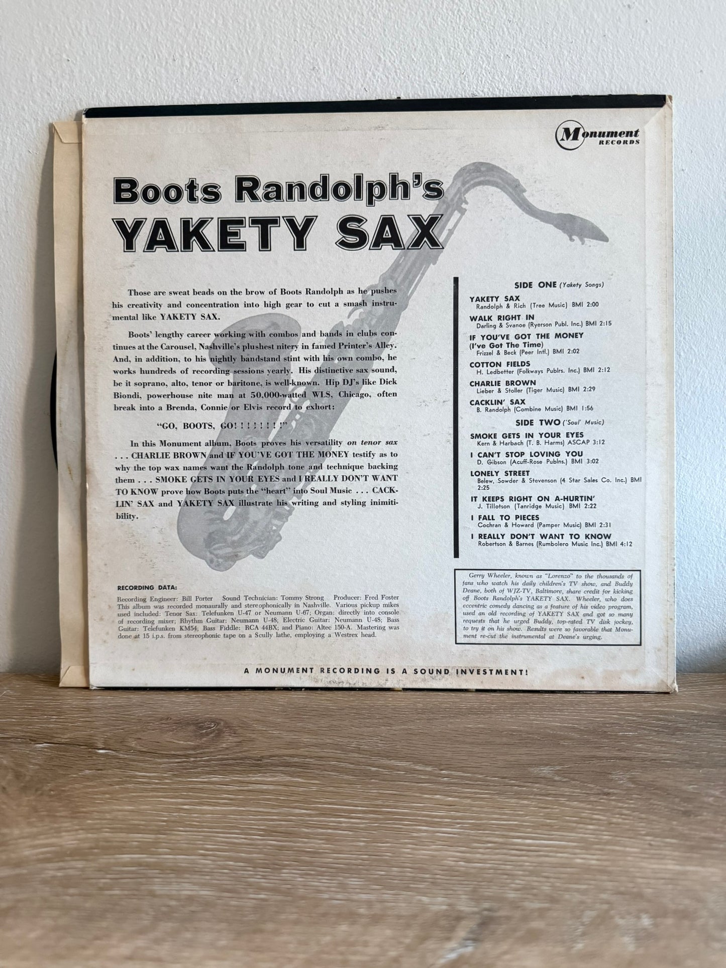 Boots Randolph – Boots Randolph's Yakety Sax!