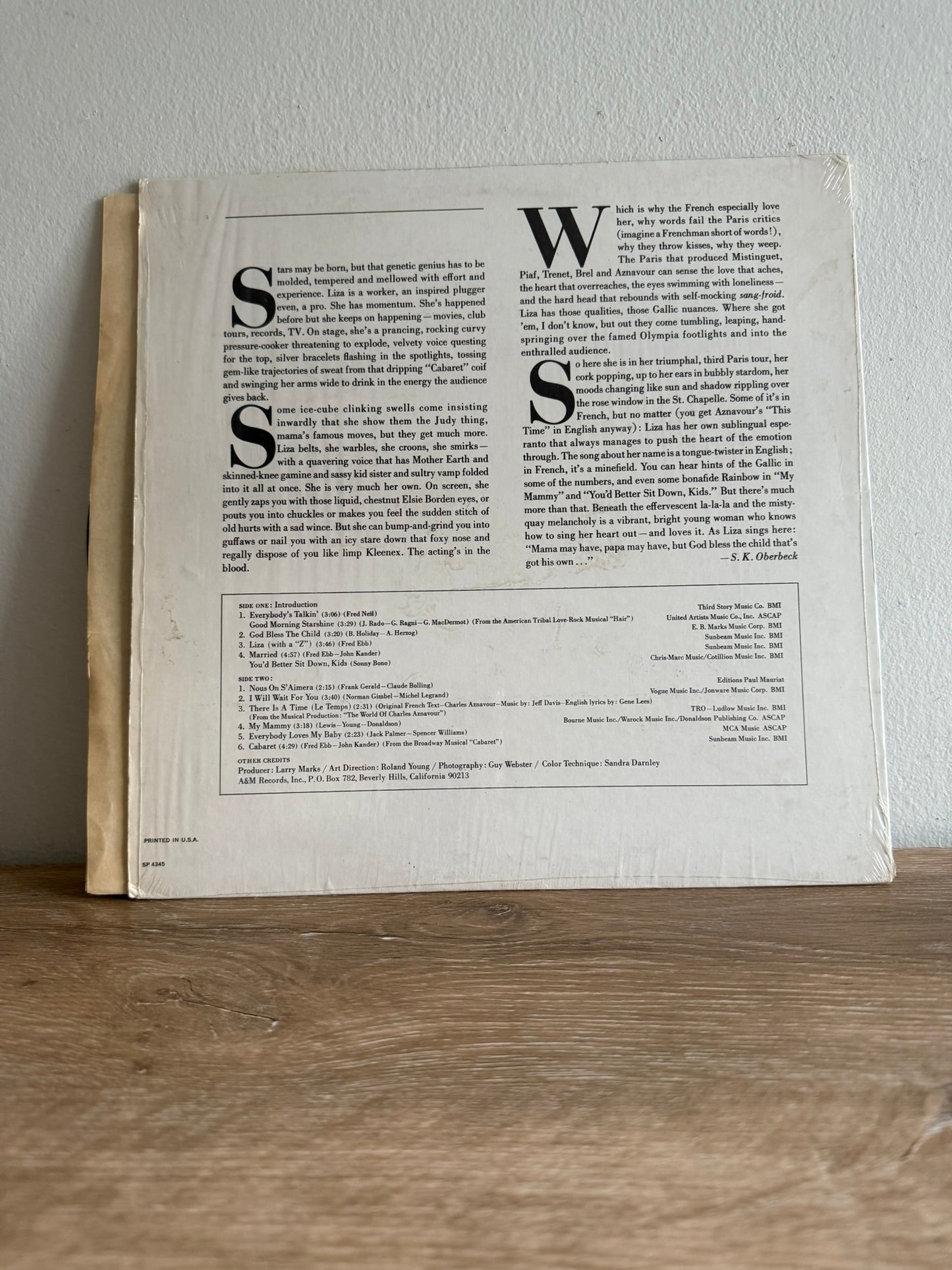 Liza Minnelli – Live At The Olympia In Paris