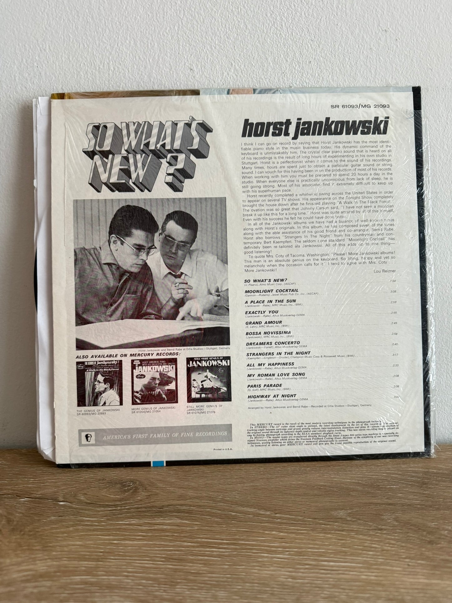 Horst Jankowski – So Whats New?