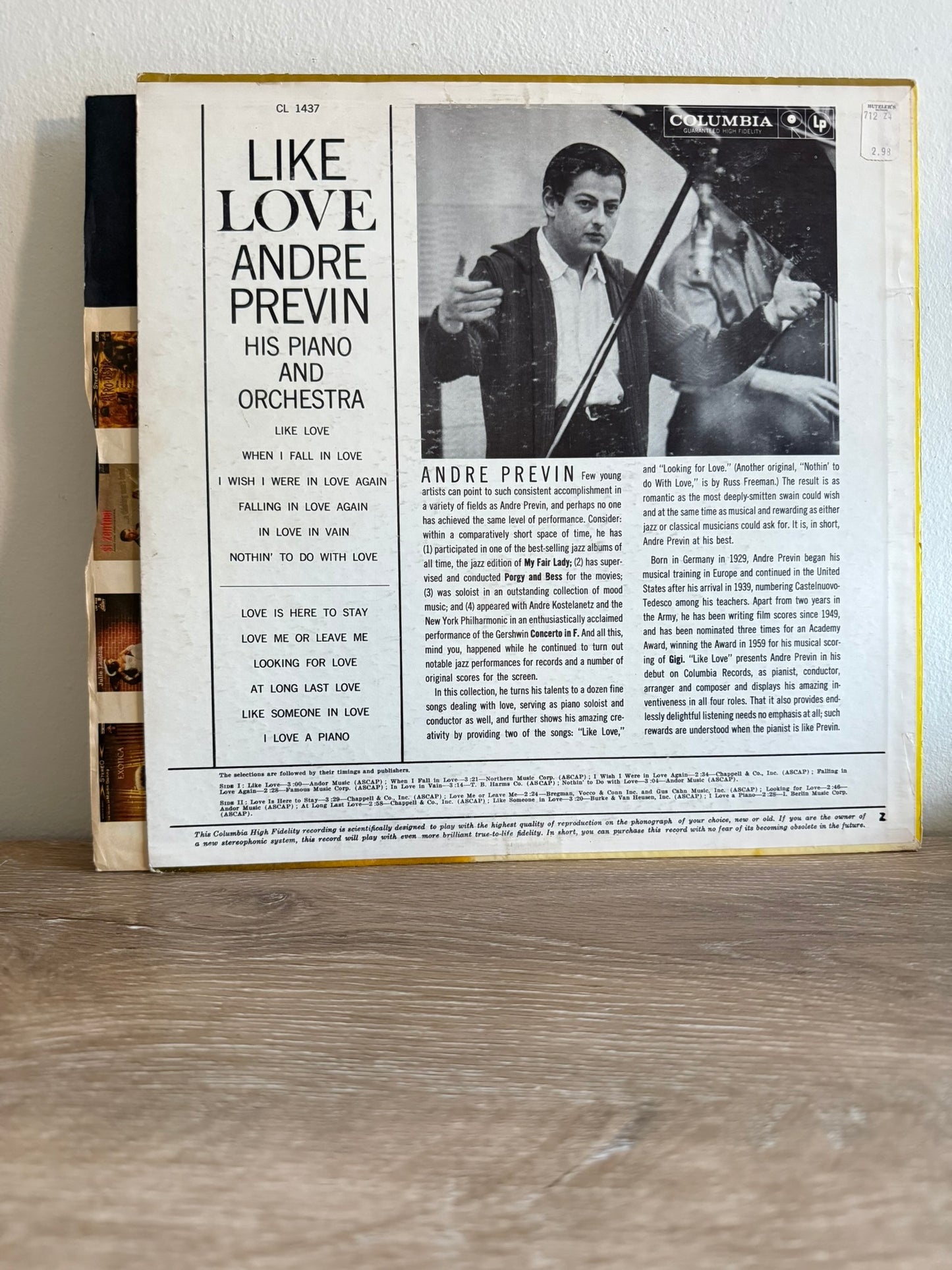 Andre Previn – Like Love