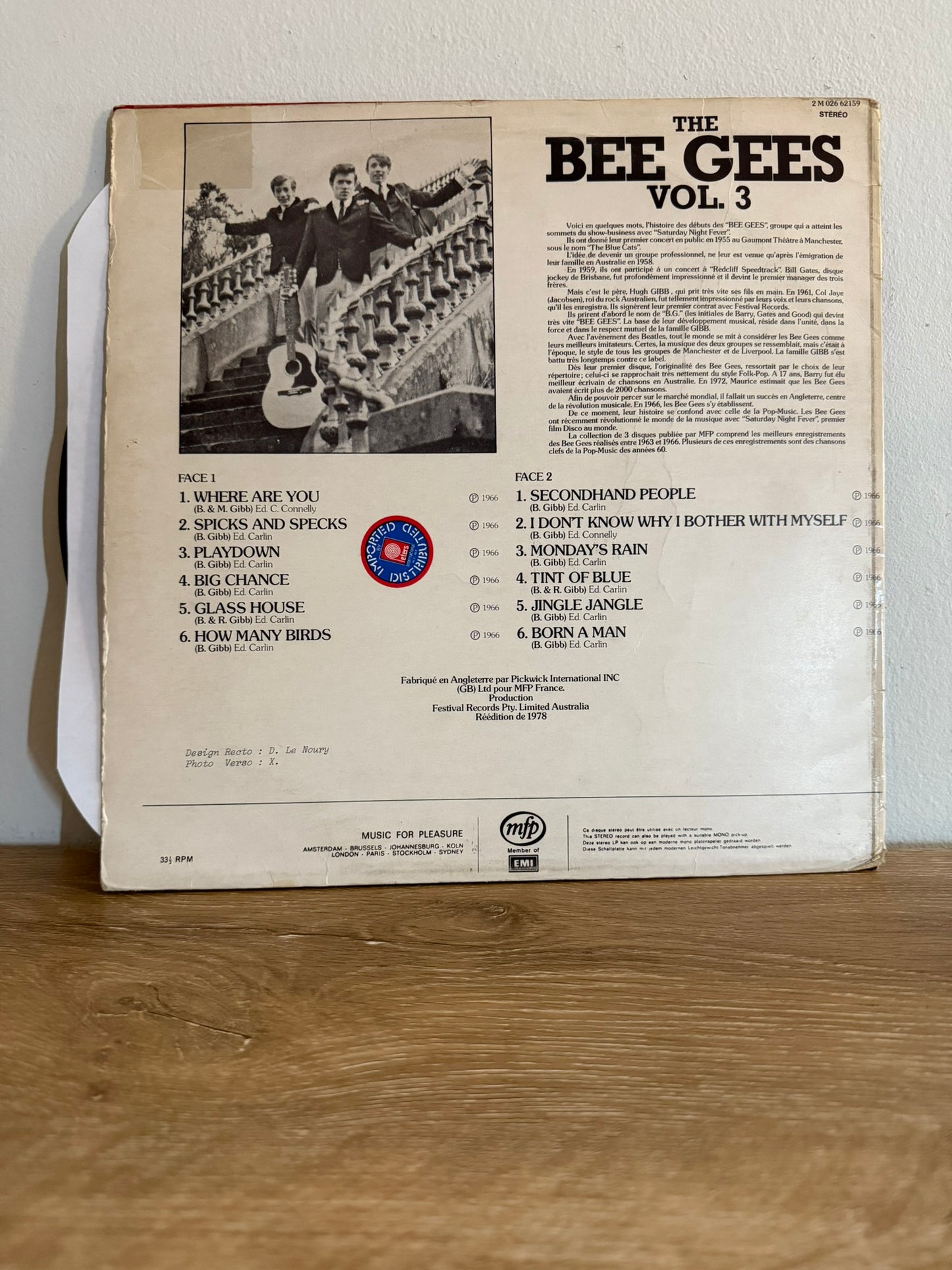 The Bee Gees – The Bee Gees Vol. 3, 1966 - Enregistrements Originaux